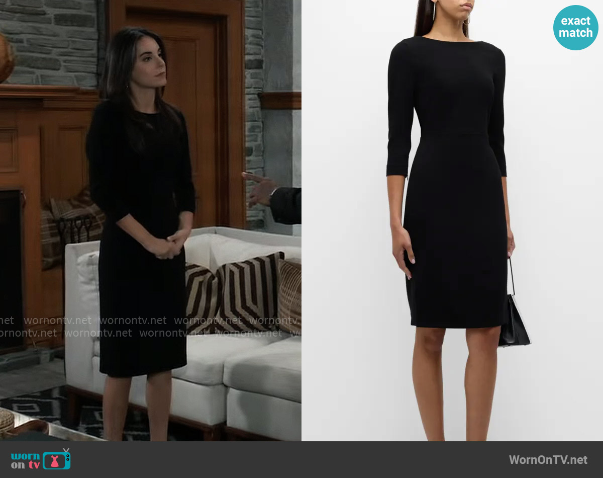 Theory Varetta Admiral Crepe Sheath Dress worn by Molly Lansing-Davis (Kristen Vaganos) on General Hospital