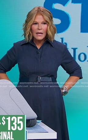 Tory’s belted denim shirtdress on Good Morning America
