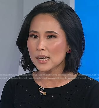 Vicky’s purple stud earrings on Today