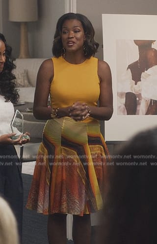 Viv’s yellow sleeveless dress on Bel-Air