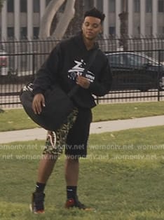 Will’s printed basketball shorts on Bel-Air