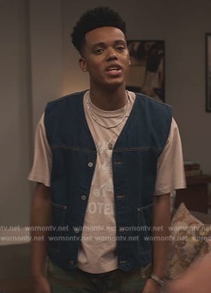 Will’s denim vest on Bel-Air