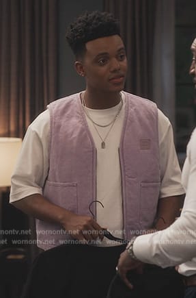 Will’s lavender vest on Bel-Air