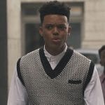 Will’s black knit vest on Bel-Air