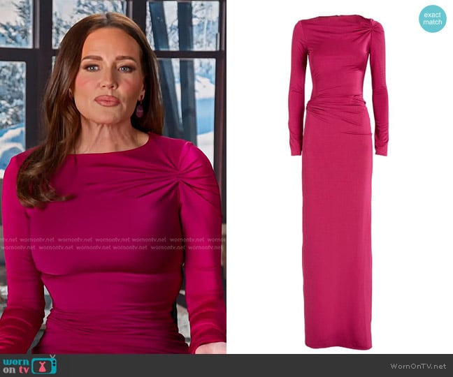 WornOnTV: Meredith's magenta gathered confessional dress on The Real  Housewives of Salt Lake City | Meredith Marks | Clothes and Wardrobe from TV