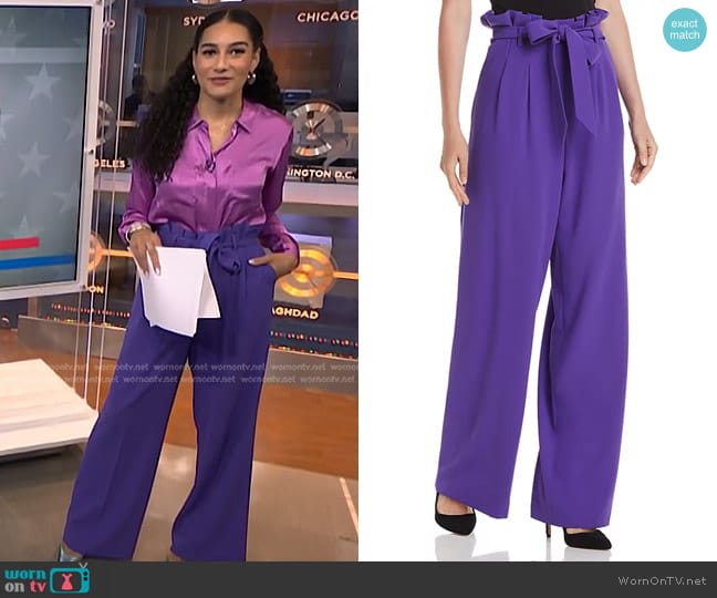 Alice + Olivia Farrel Pants worn by Morgan Radford on NBC News Daily