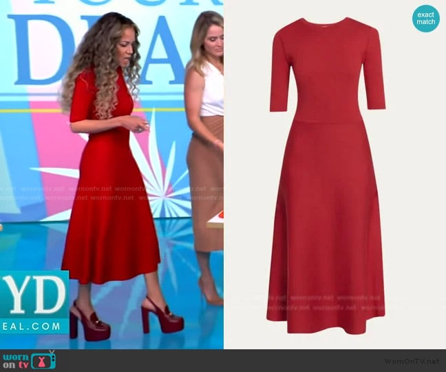 Gabriela Hearst Seymore Wool-Cashmere Maxi Dress worn by Sunny Hostin on The View