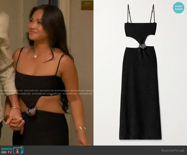 Johanna Ortiz Sueno Costero Midi Dress worn by Jenn Tran on The Bachelorette
