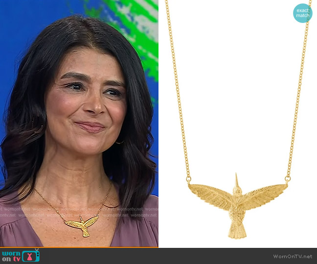 Sophie Simone Designs Large Huitzilin Necklace worn by Ana Flores on Today
