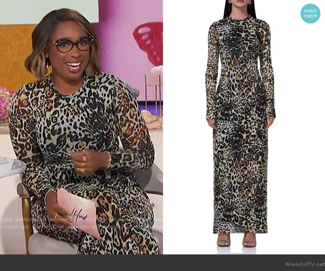AFRM Shailene Mesh Bodycon Dress worn by Jennifer Hudson on The Jennifer Hudson Show