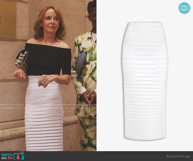Alaia Pencil Skirt worn by Sylvie (Philippine Leroy-Beaulieu) on Emily in Paris