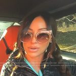 Angie’s pink round sunglasses on The Real Housewives of Salt Lake City