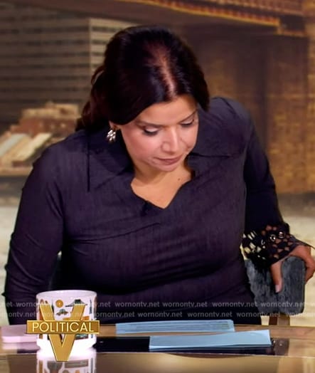 Ana’s lace cuff top on The View