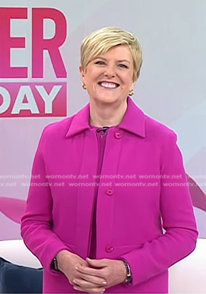 Anne’s pink dress and cropped jacket on Today