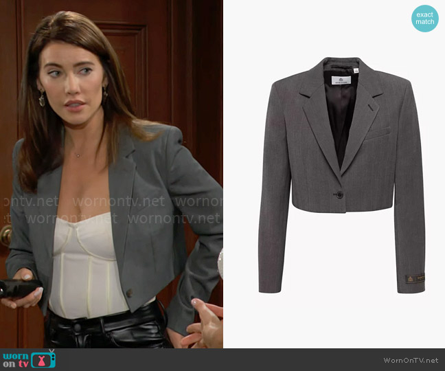 Babaton Arbus Blazer worn by Steffy Forrester (Jacqueline MacInnes Wood) on The Bold and the Beautiful