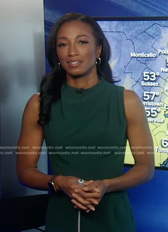 Brittany’s green sleeveless dress on Good Morning America