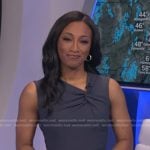 Brittany’s grey twisted sheath dress on Good Morning America