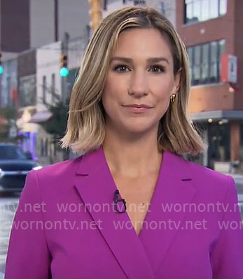 Caitlin Huey-Burns’ pink blazer on CBS Mornings