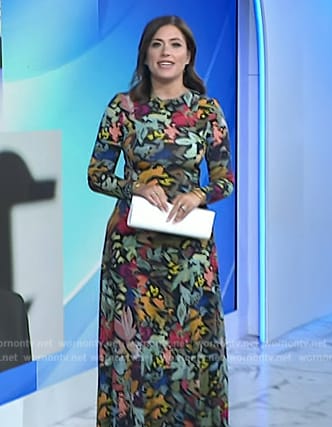 Chloe’s floral print maxi dress on Today