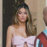 Chrishell’s pink bow front cami on Selling Sunset