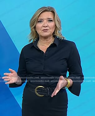 Christine’s black woven belt on Today