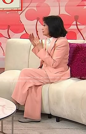 Connie Chung’s pink blazer and pant suit on Today