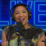 Deja Vu’s tie dye dress on Live with Kelly and Mark