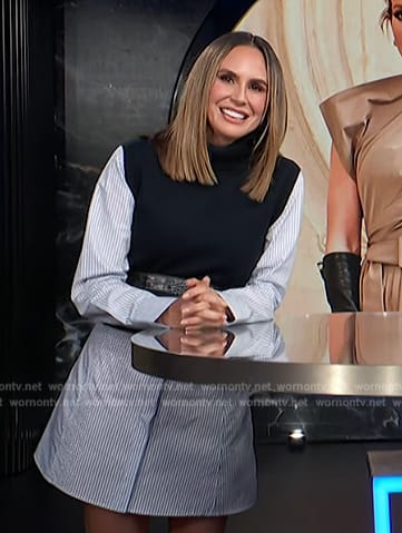 Keltie’s mixed media mini dress on E! News