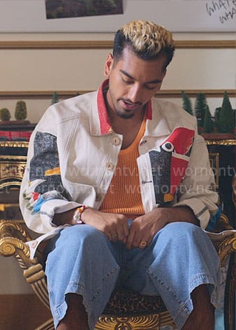 Dionysus’s graphic print jacket on Kaos