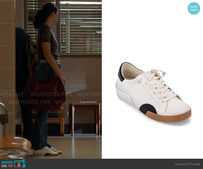 Dolce Vita Zina Sneaker in White / Black worn by Violet Mikami (Hanako Greensmith) on Chicago Fire