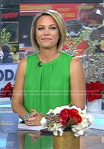 Dylan’s green sleeveless top on Today