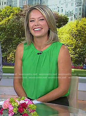 Dylan’s green sleeveless top on Today