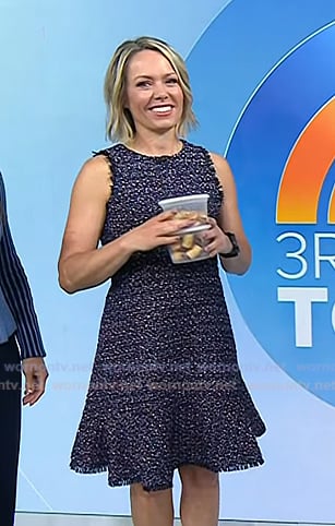 Dylan’s tweed sleeveless dress on Today
