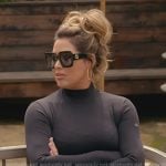 Emily’s black mesh top on The Real Housewives of Orange County