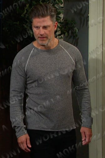 Eric’s grey long sleeve tee on Days of our Lives