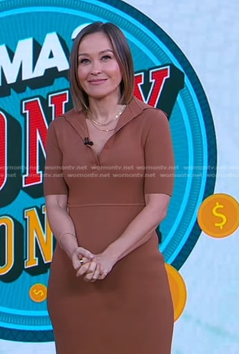 Eva’s brown polo dress on Good Morning America