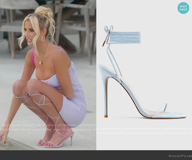 Femme Barely There Lace Up Heel worn by Emma Hernan on Selling Sunset