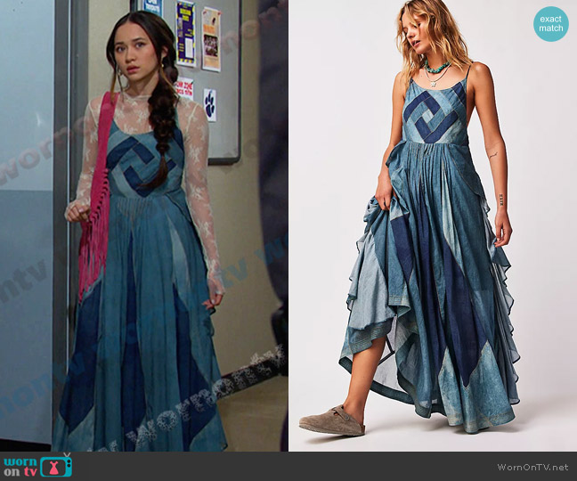 Free People Darla Dress worn by Sophia Choi (Madelyn Kientz) on Days of our Lives