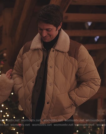 Gabriel’s puffer jacket on Emily in Paris