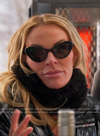 Heather’s black cat eye sunglasses on The Real Housewives of Salt Lake City