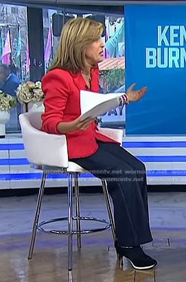 Hoda’s black sneaker heels on Today