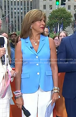 Hoda’s blue vest on Today