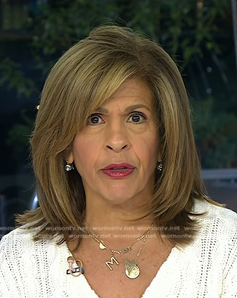 Hoda’s diamond drop earrings on Today