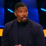 Jamie Foxx’s navy embroidered blazer on Beat Shazam Jamie Foxx’s navy embroidered blazer on Beat Shazam