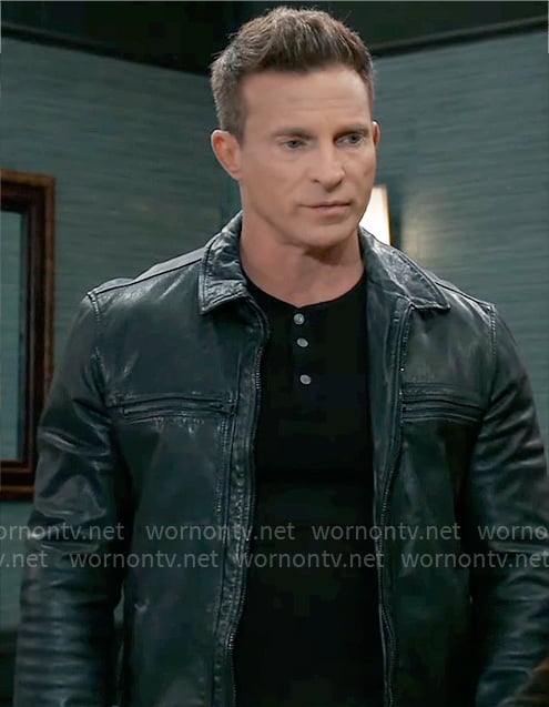 Jason’s black leather jacket on General Hospital
