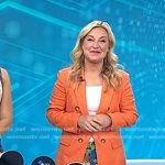 Jennifer Jolly’s orange blazer and blue floral pants on Today