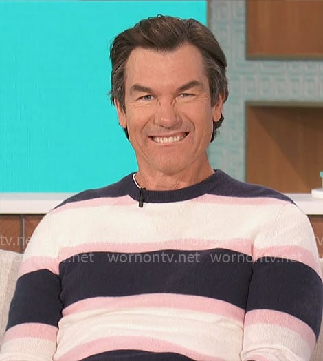 Jerry’s striped sweater on The Talk