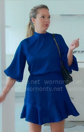 Jess T’s blue dress on Owning Manhattan
