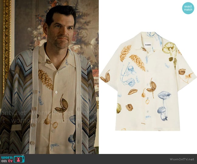 Jil Sander Mushroom Shirt worn by Sasha Roklov (Timothy Simons) on Nobody Wants This