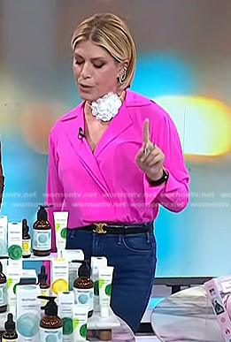 Jill’s pink shirt and black belt on Today
